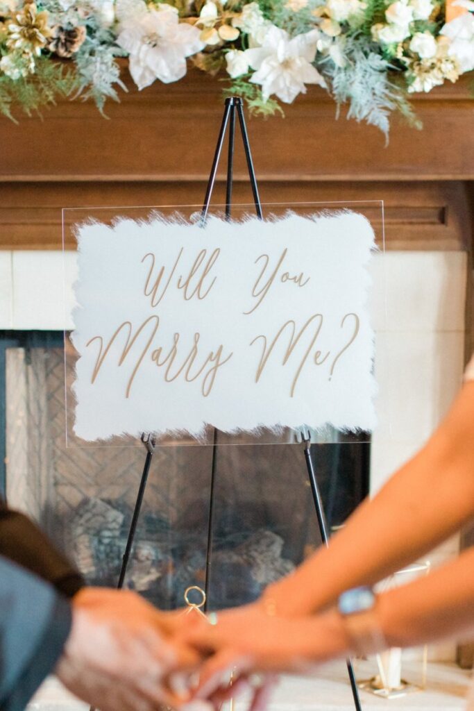 will you marry me sign