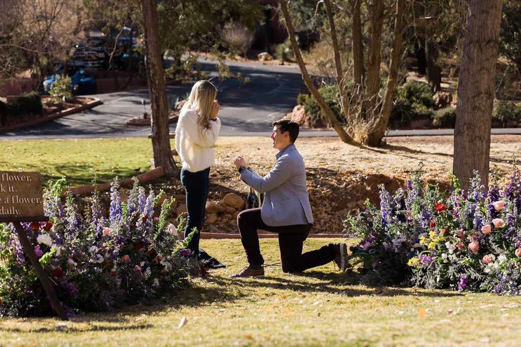 Man down on one knee 