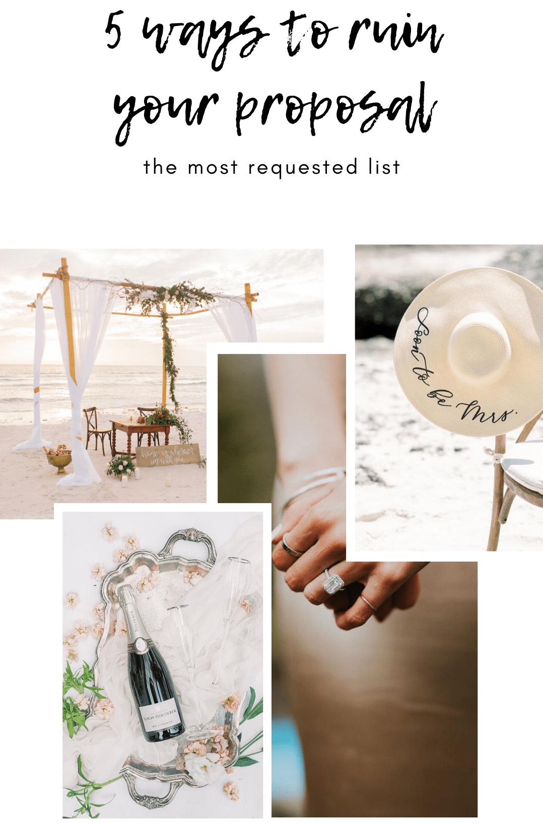 5 ways to ruin your proposal list by the yes girls