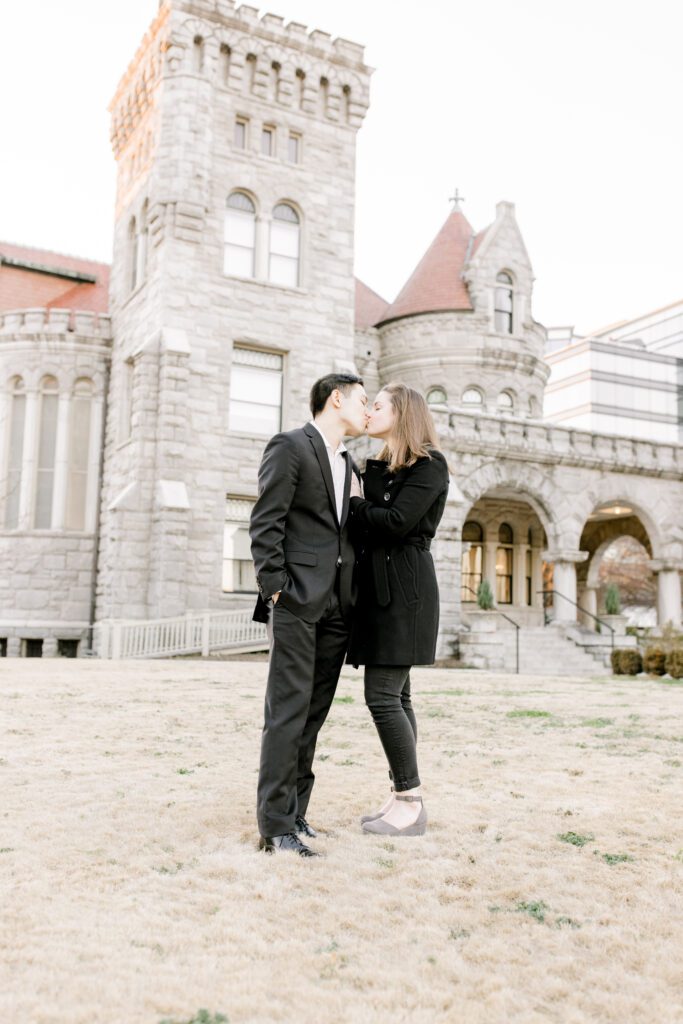 Couple photoshoot after proposal 