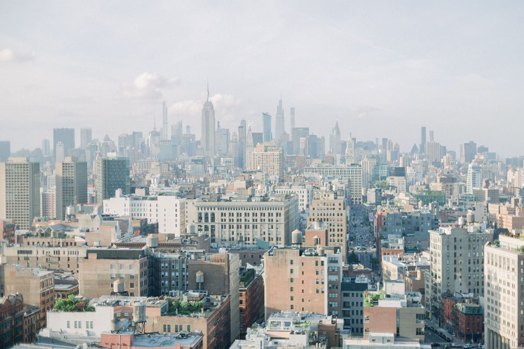 skyline of new york for marriage proposal