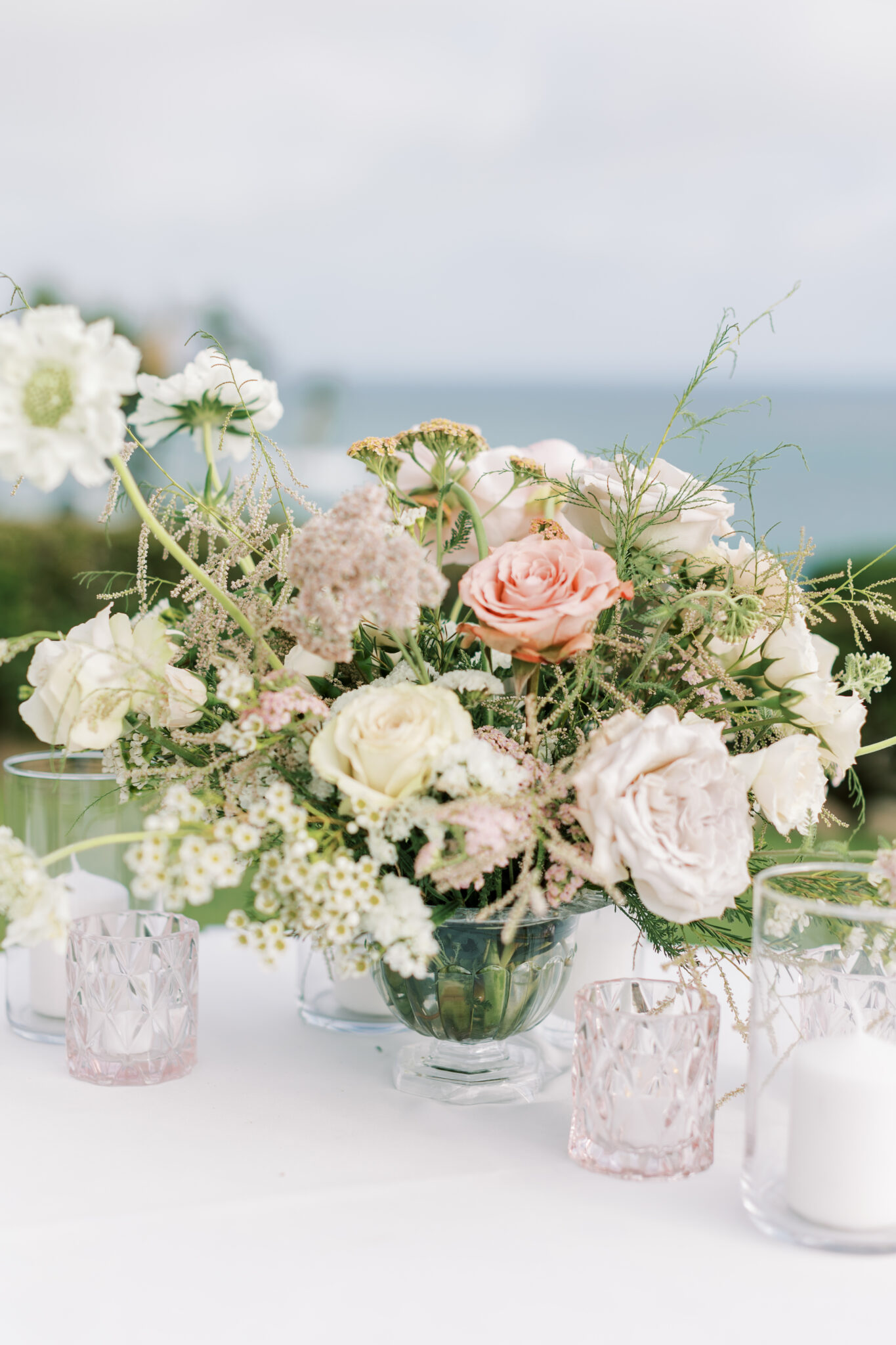 pastel floral arrangement for marriage proposal