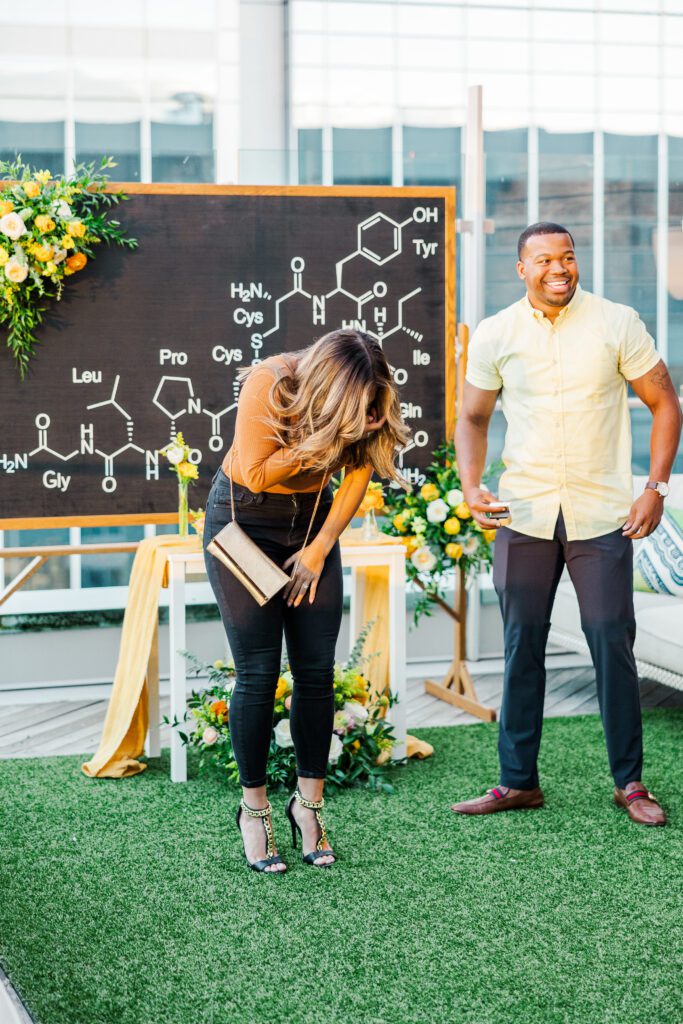 Girl surprised at proposal