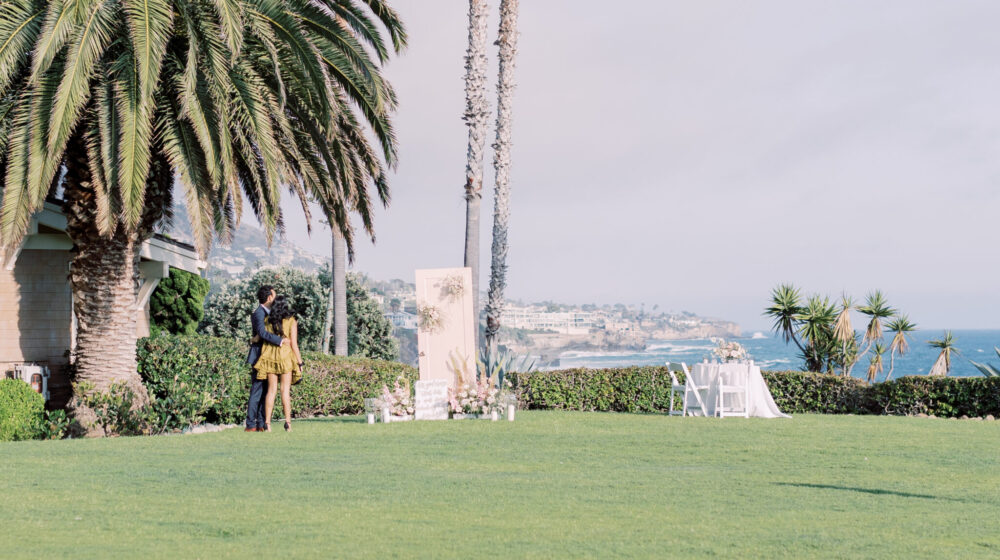 Montage Beach proposal with The Yes Girls