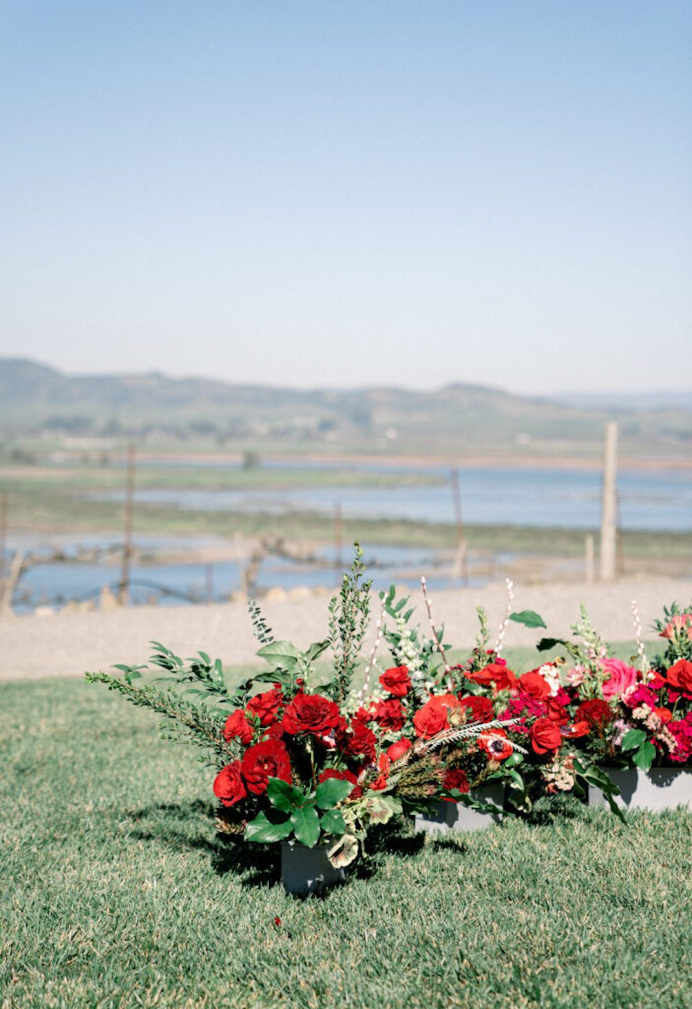 Napa proposal with flowers 