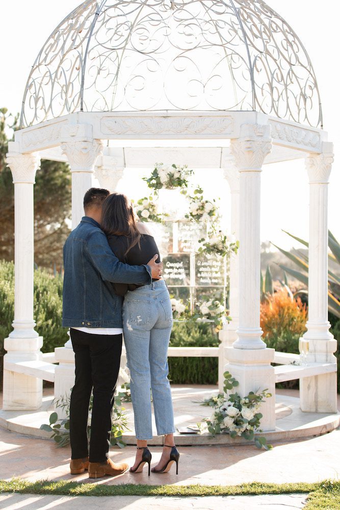 Romantic Proposal at The Monarch Gazebo - The Yes Girls