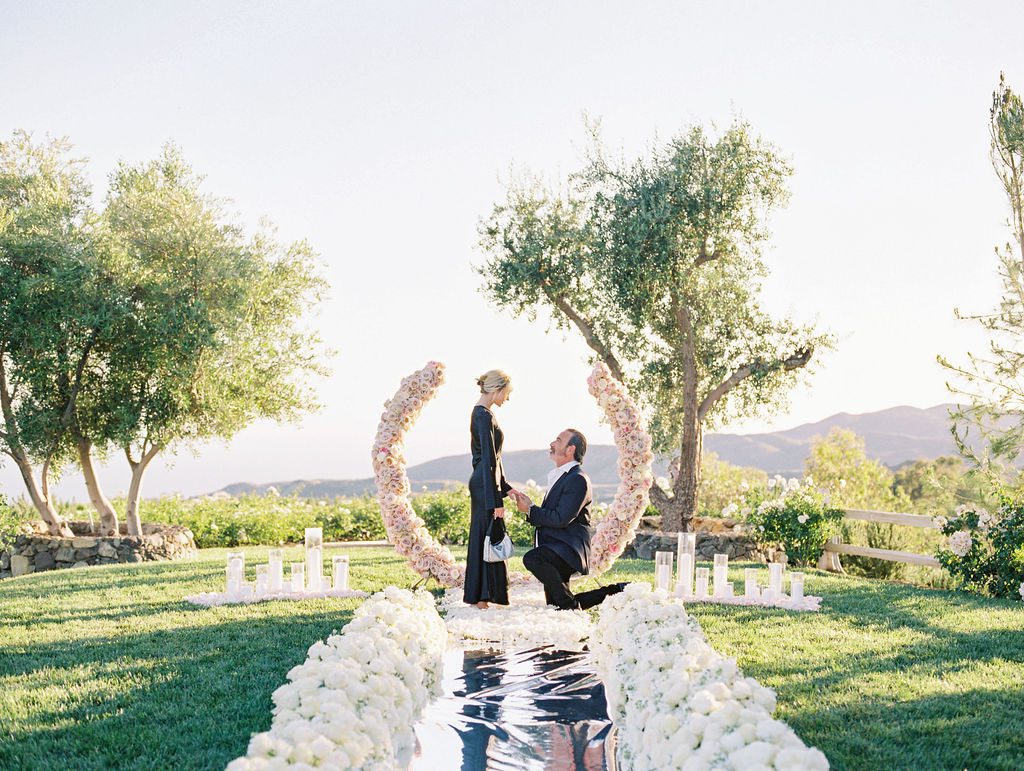 stunning malibu proposal by the yes girls