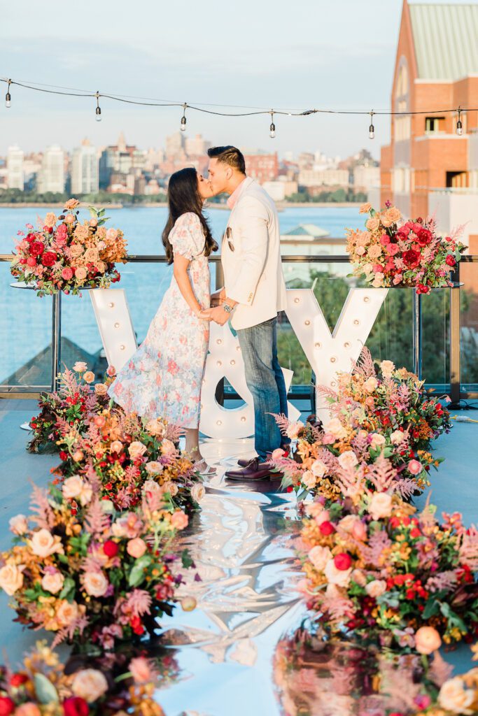 NYC rooftop meets NJ marriage proposal set up by the yes girls