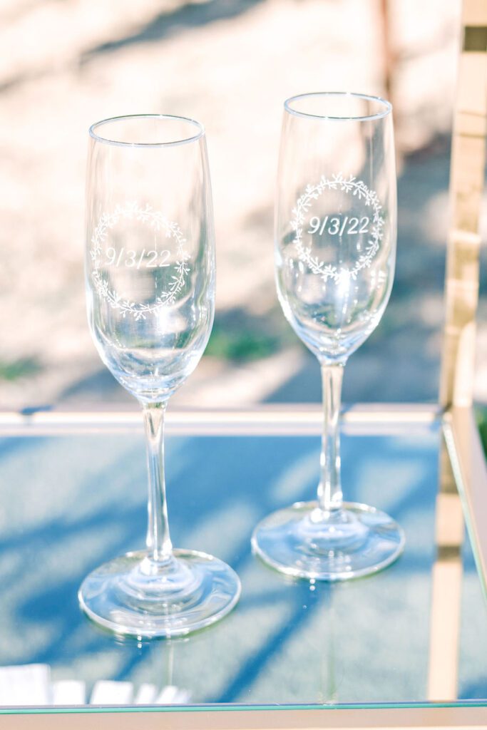 wine glasses for proposal