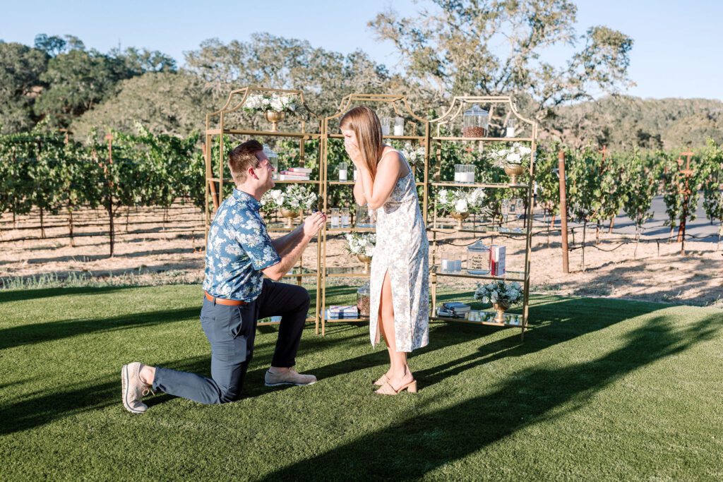 luxury proposal in Napa by the yes girls