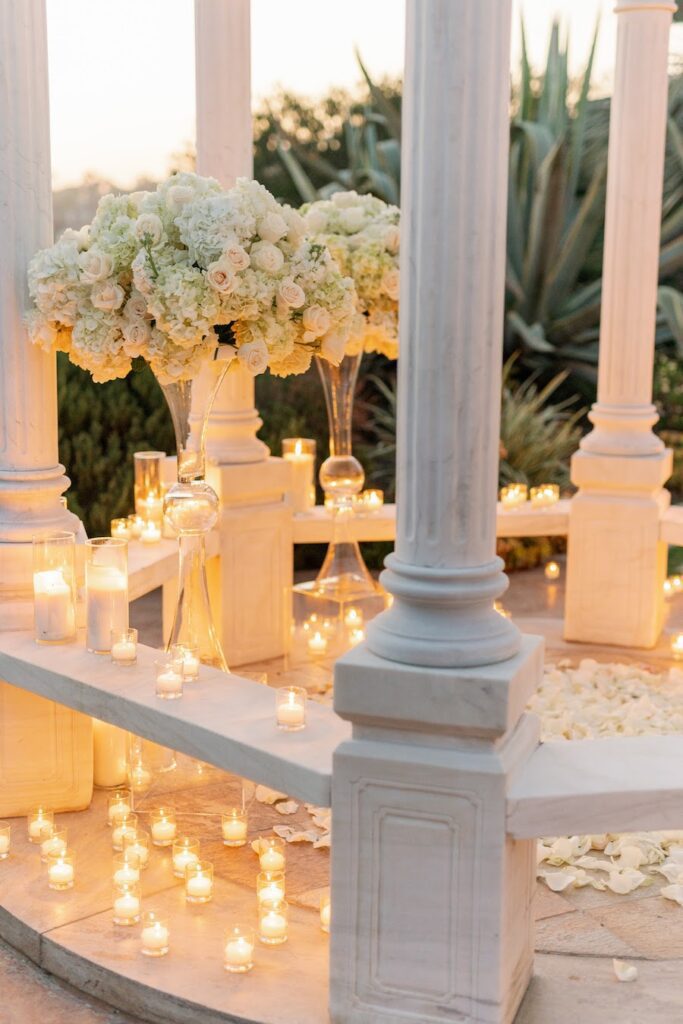 candlelit proposal in orange county