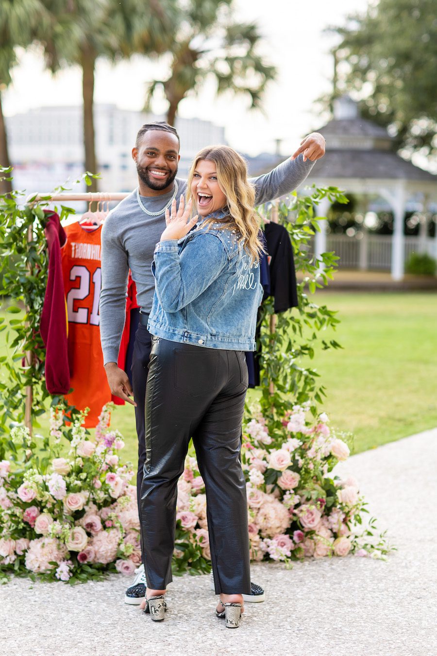 NFL Player Private Surprise Proposal in Savannah
