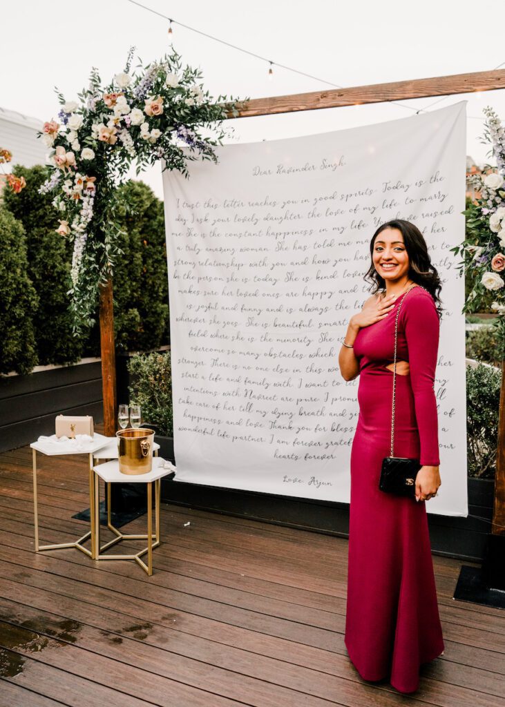 romantic rooftop proposal in Washington DC