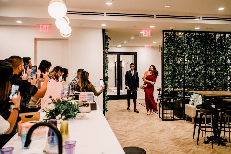 romantic rooftop proposal in Washington DC