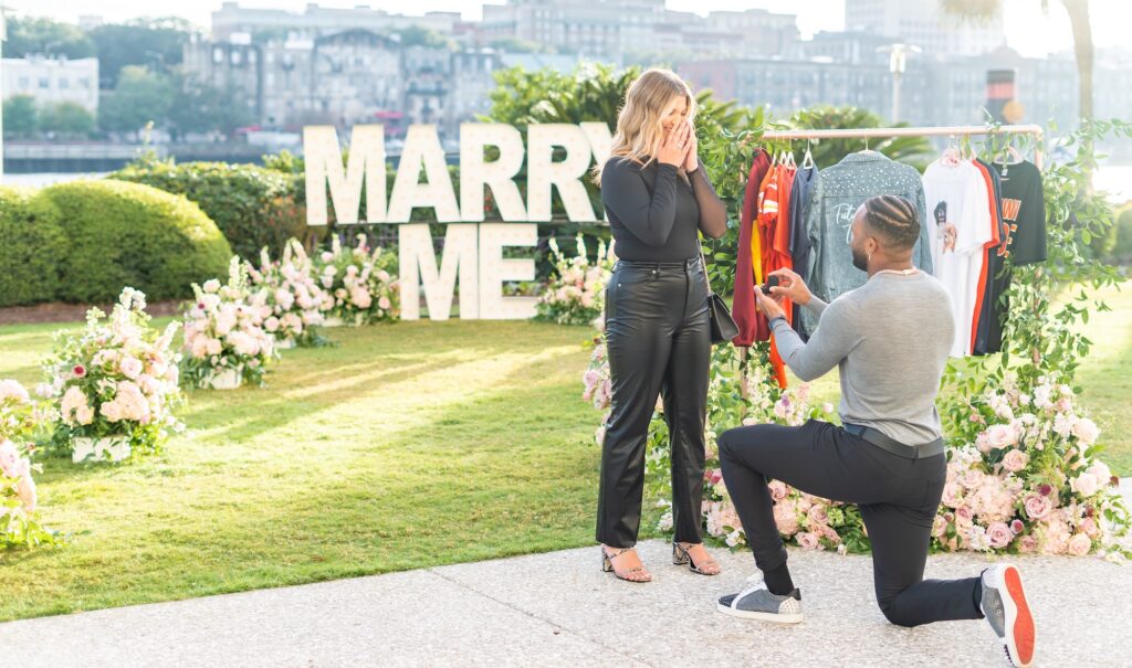 NFL Players Private Surprise Proposal in Savannah - The Yes Girls