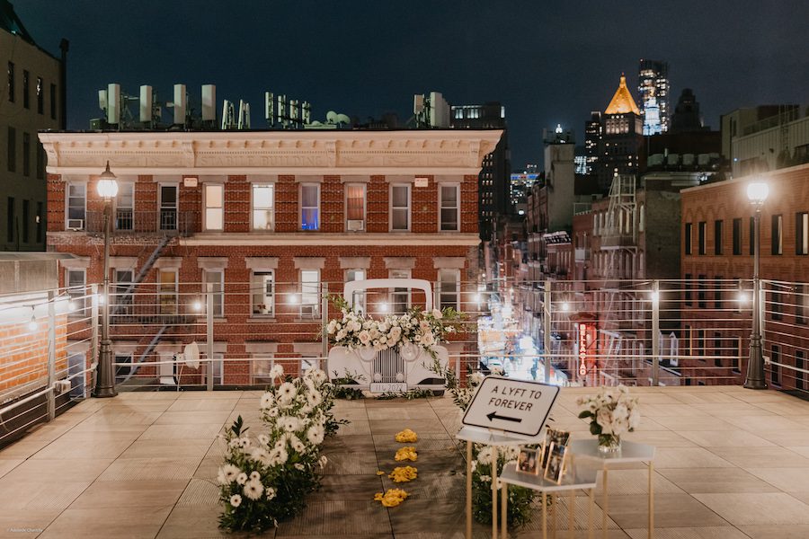 nyc rooftop lyft marriage proposal 