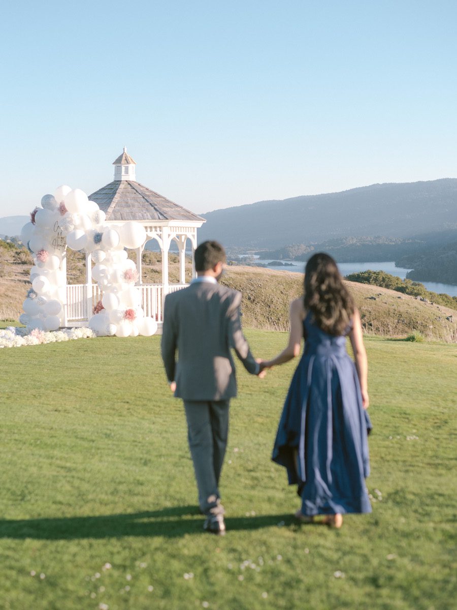 Mountain View beautiful balloon gazebo proposal in San Francisco CA