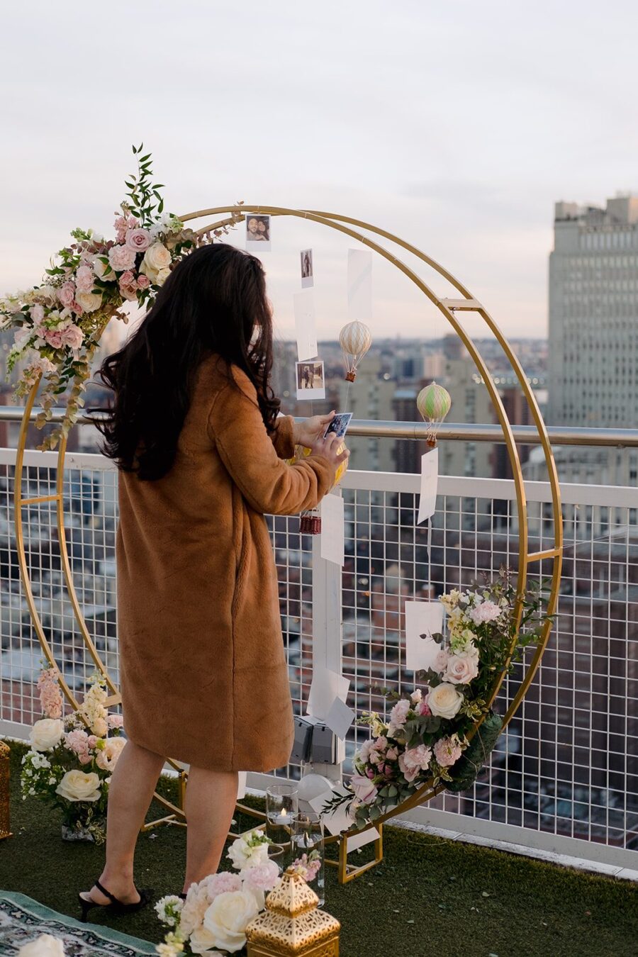 NYC proposal rooftop proposal Nomo Soho hot air balloon proposal custom proposal Moroccan Proposal Turkey Proposal Turkish Proposal Polaroid Proposal