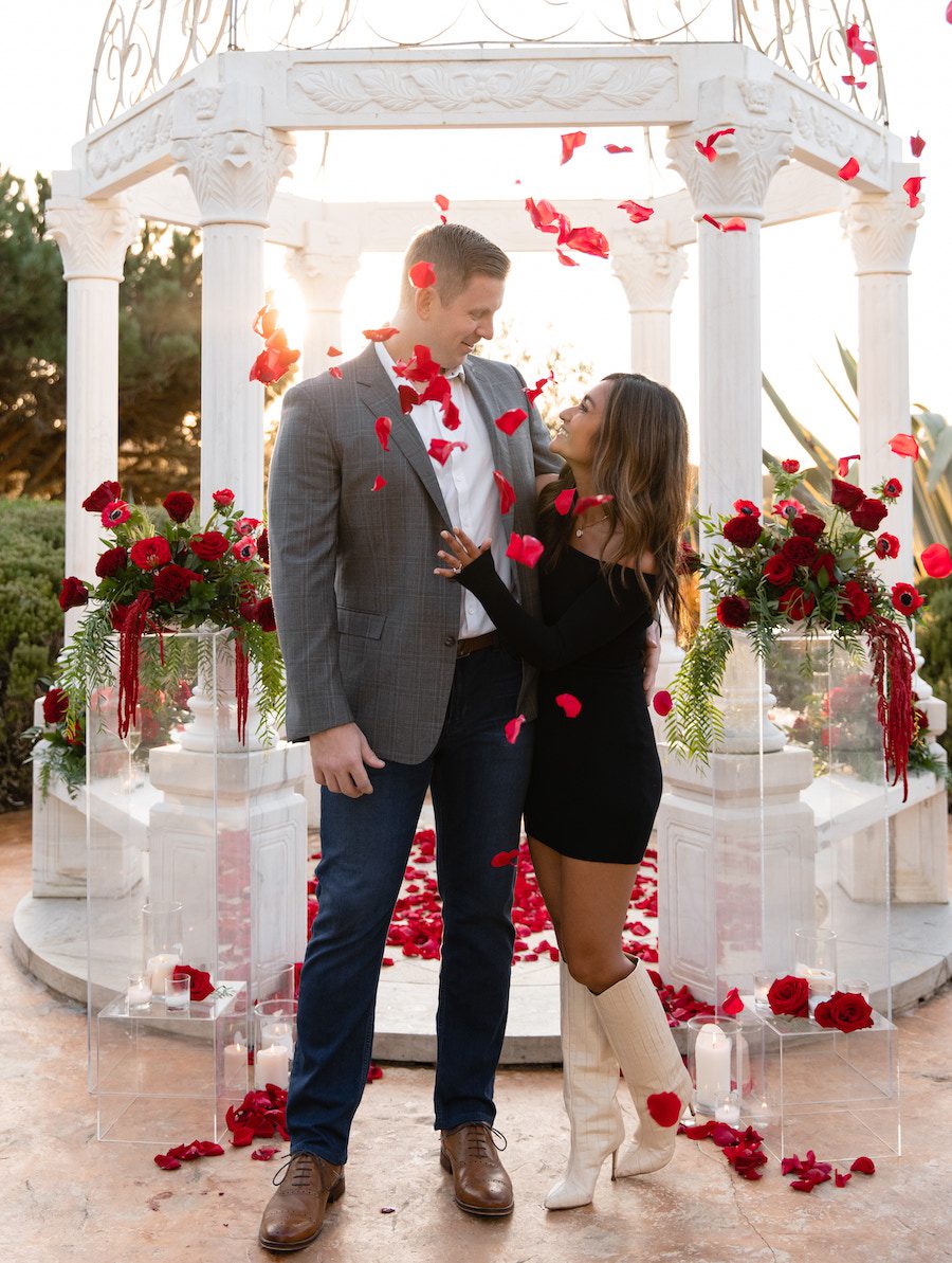 gorgeous gazebo proposal