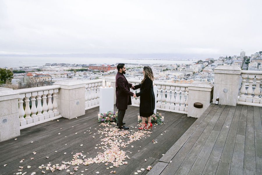 best rooftop proposal in san francisco by the yes girls