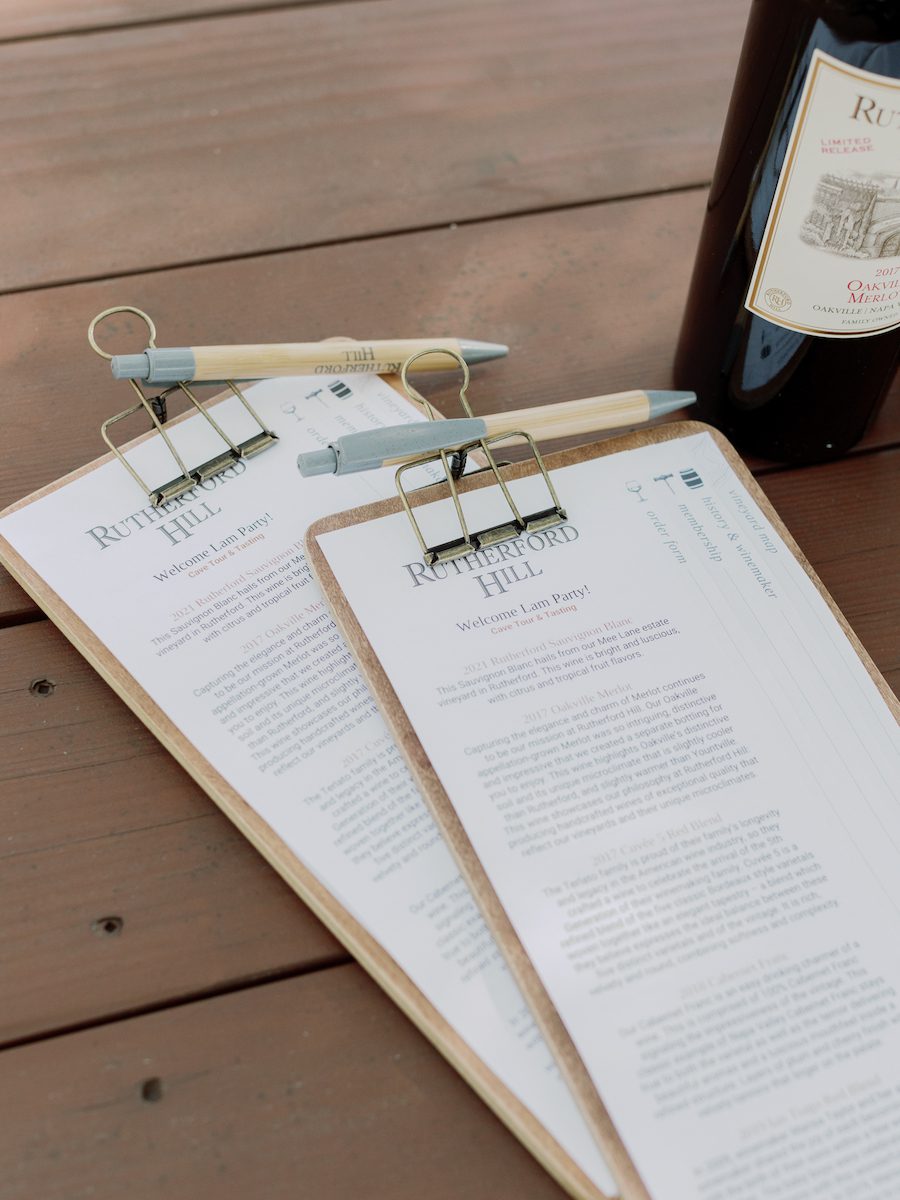 Intimate Napa Valley Wine Tasting Proposal details 