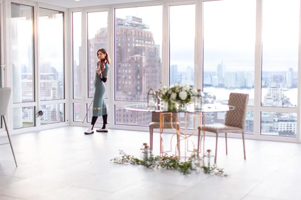 New York penthouse and rooftop proposal by the yes girls