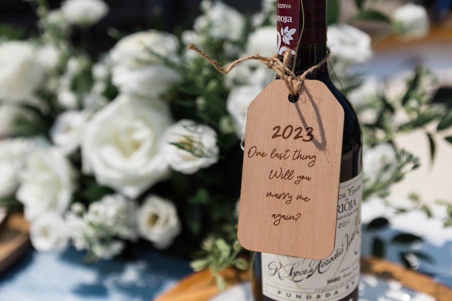 custom details at this Unforgettable wine tasting re-proposal on a yacht in Boston Massachusetts 