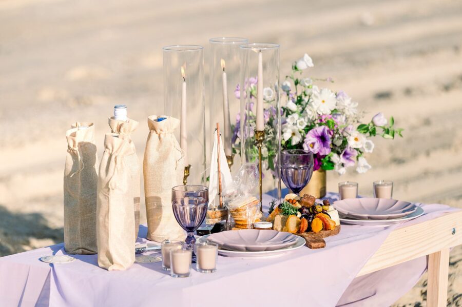 picnic table details beach picnic beach picnic proposal purple proposal custom proposal custom picnic north carolina proposal north carolina beach