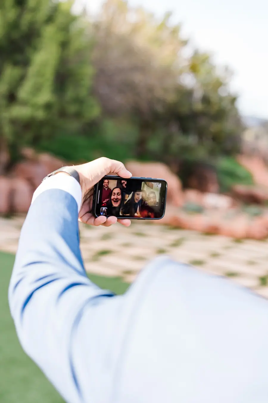 Magical Sedona Arizona picnic proposal set up