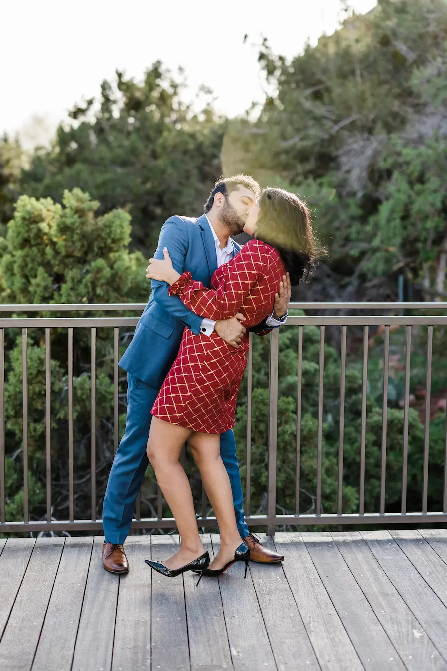 Magical Sedona Arizona picnic proposal set up