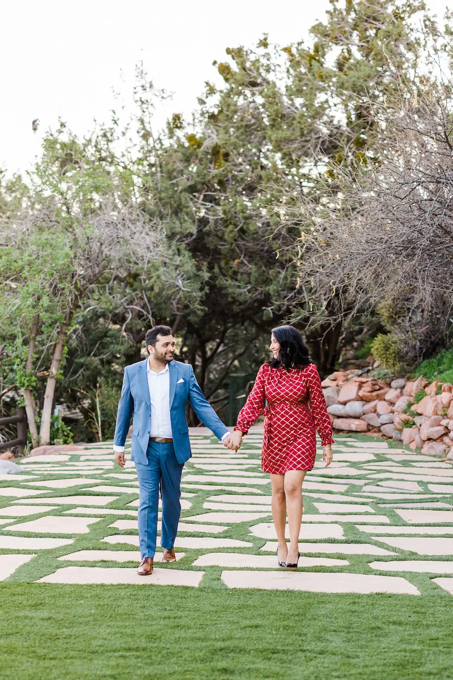 Magical Sedona Arizona picnic proposal set up