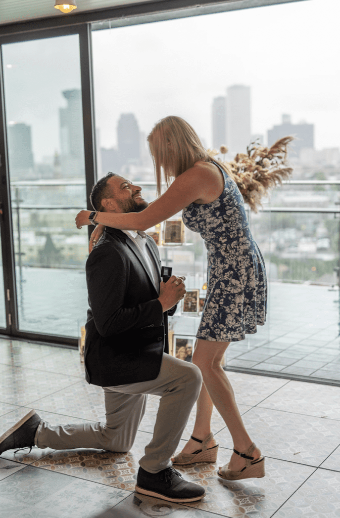 new orleans private rooftop proposal by the yes girls
