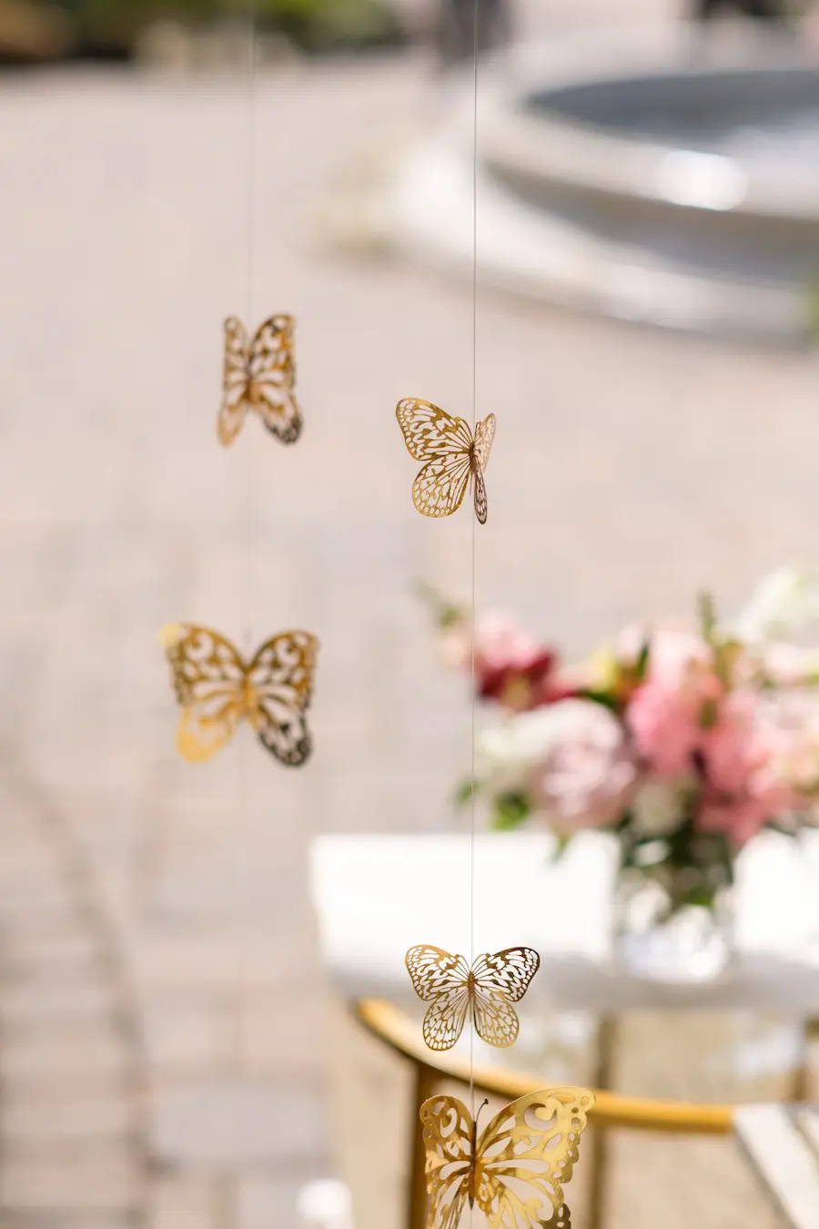 Butterfly details at this Stunning gazebo proposal in New Jersey, Taylor Swift "Love Story" theme