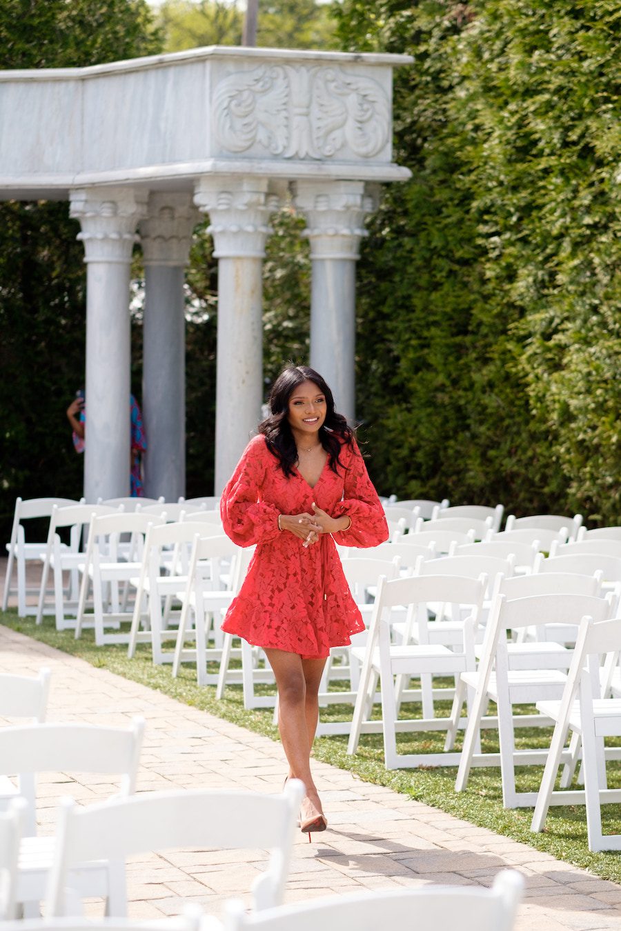 Fiance to be arriving to this Stunning gazebo proposal in New Jersey, Taylor Swift "Love Story" theme