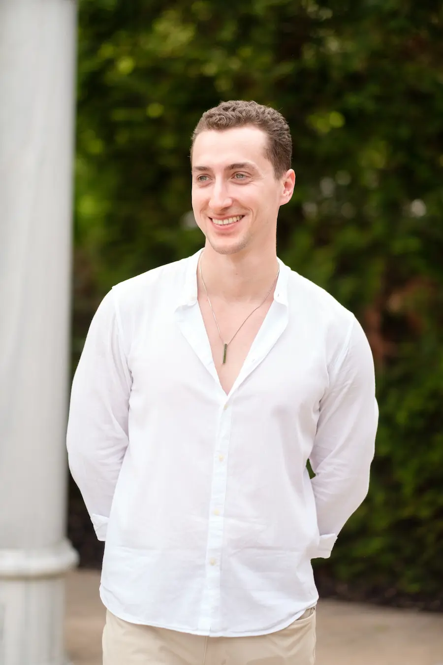 Groom to be watching as his love arrives at this Stunning gazebo proposal in New Jersey, Taylor Swift "Love Story" theme