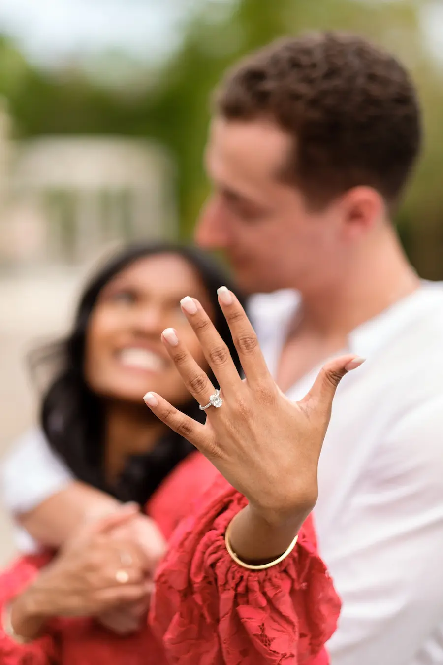 Stunning gazebo proposal in New Jersey, Taylor Swift "Love Story" theme. Engagement ring she said yes!