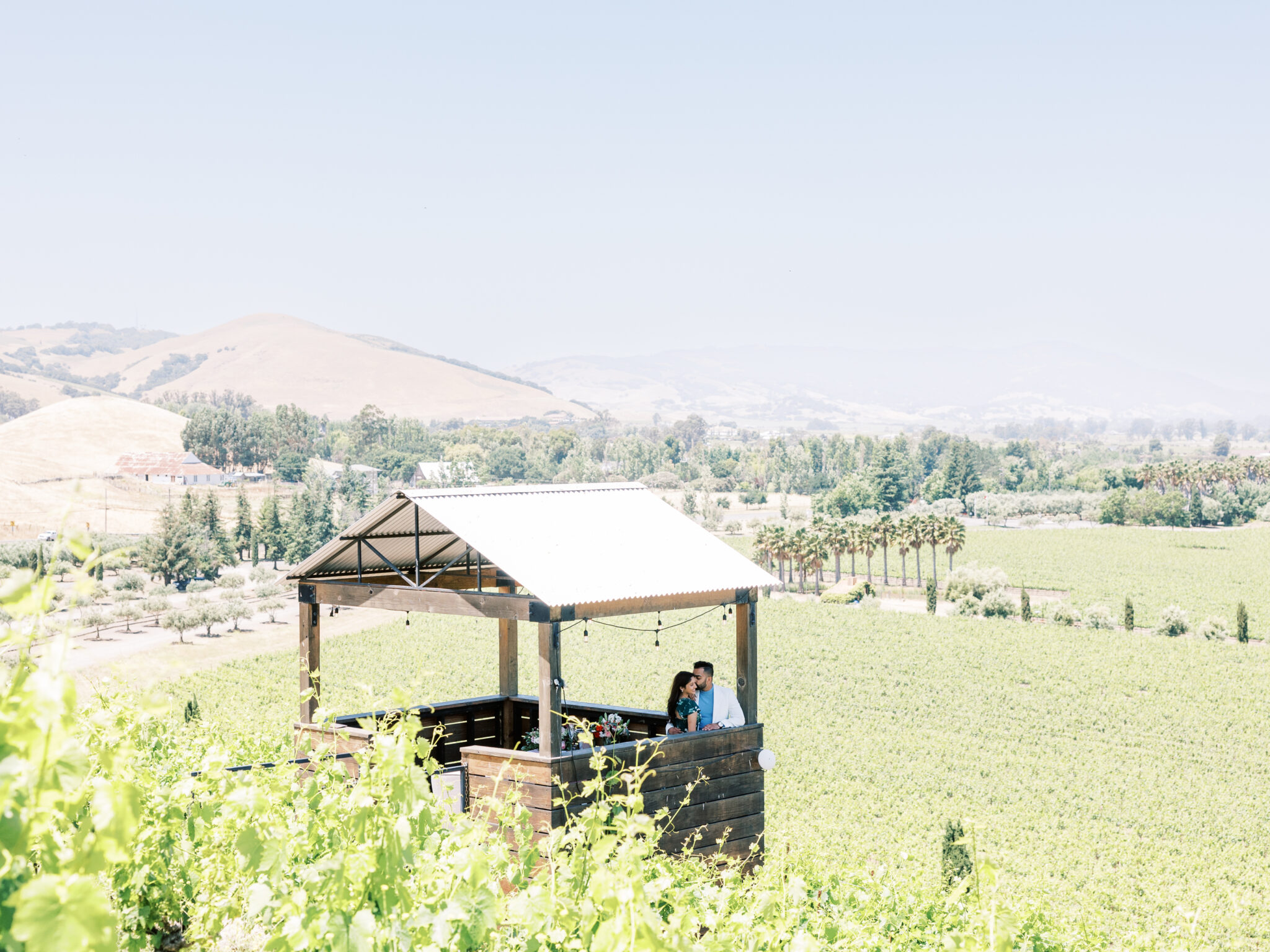where to propose in napa set up by the yes girls planners