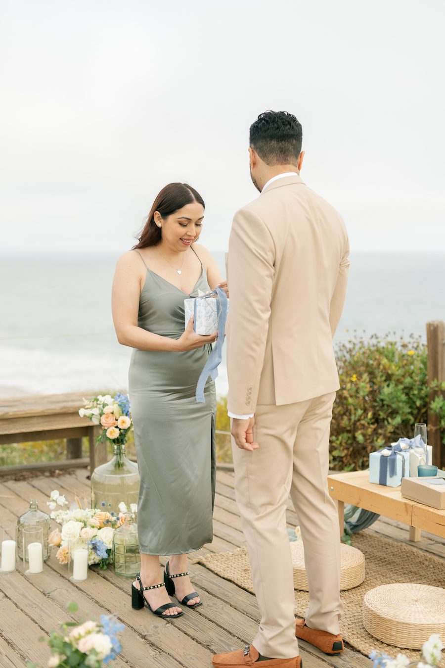 A Stunning Ocean View Picnic Proposal in OC California