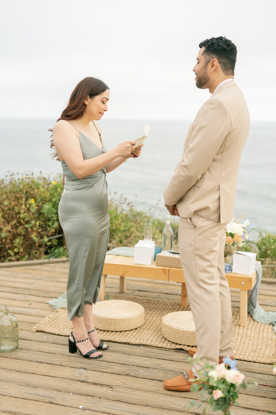 A Stunning Ocean View Picnic Proposal in OC California