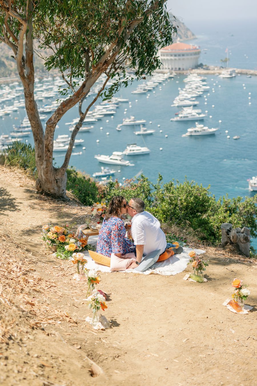 Proposing on the beach of Positano in Italy