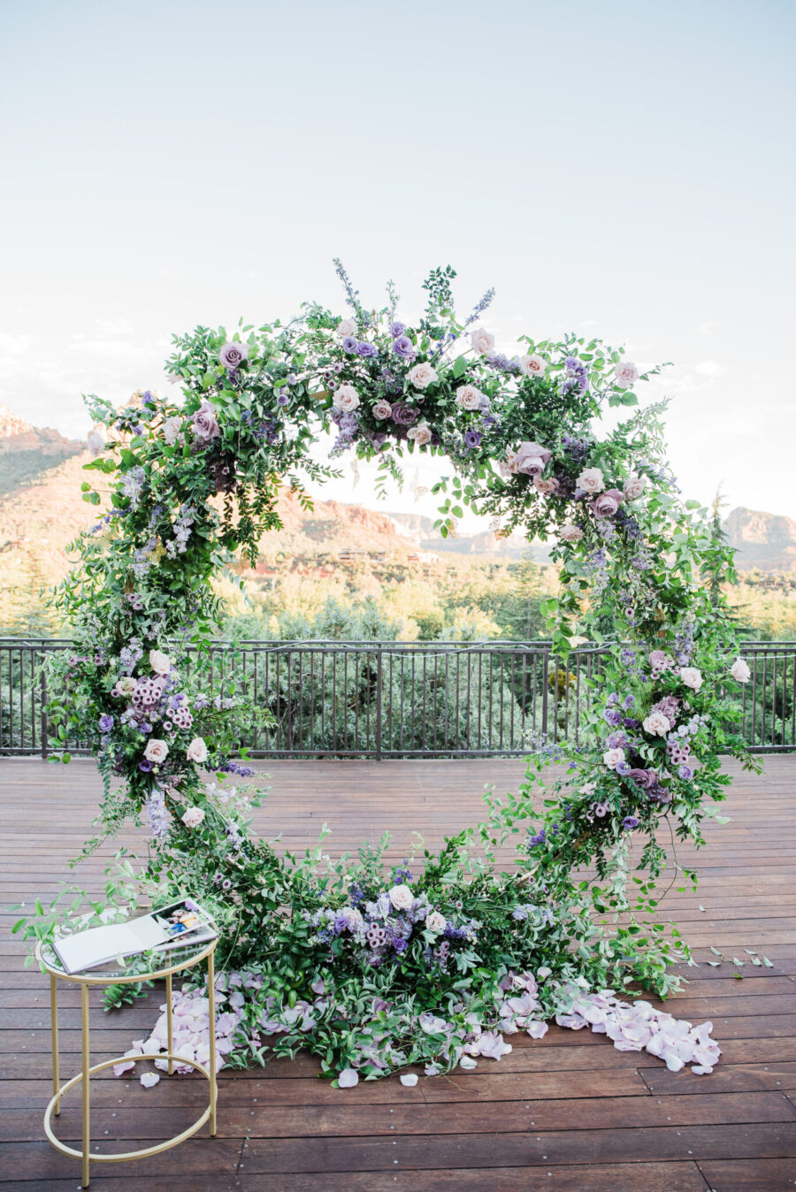 purple flower arch flower arch proposal arizona proposal sedona arizona proposal