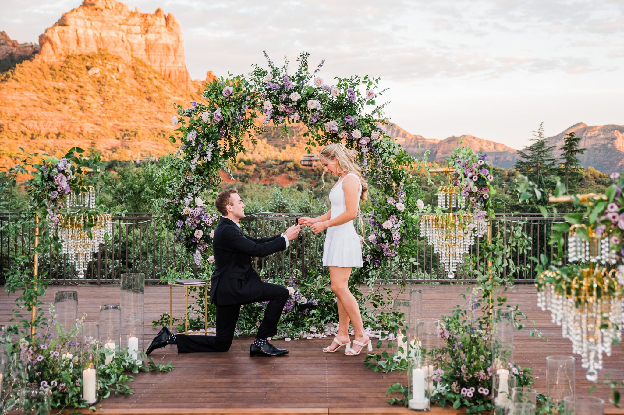 Taylor Swift Inspired Proposal in the Arizona Red Rocks