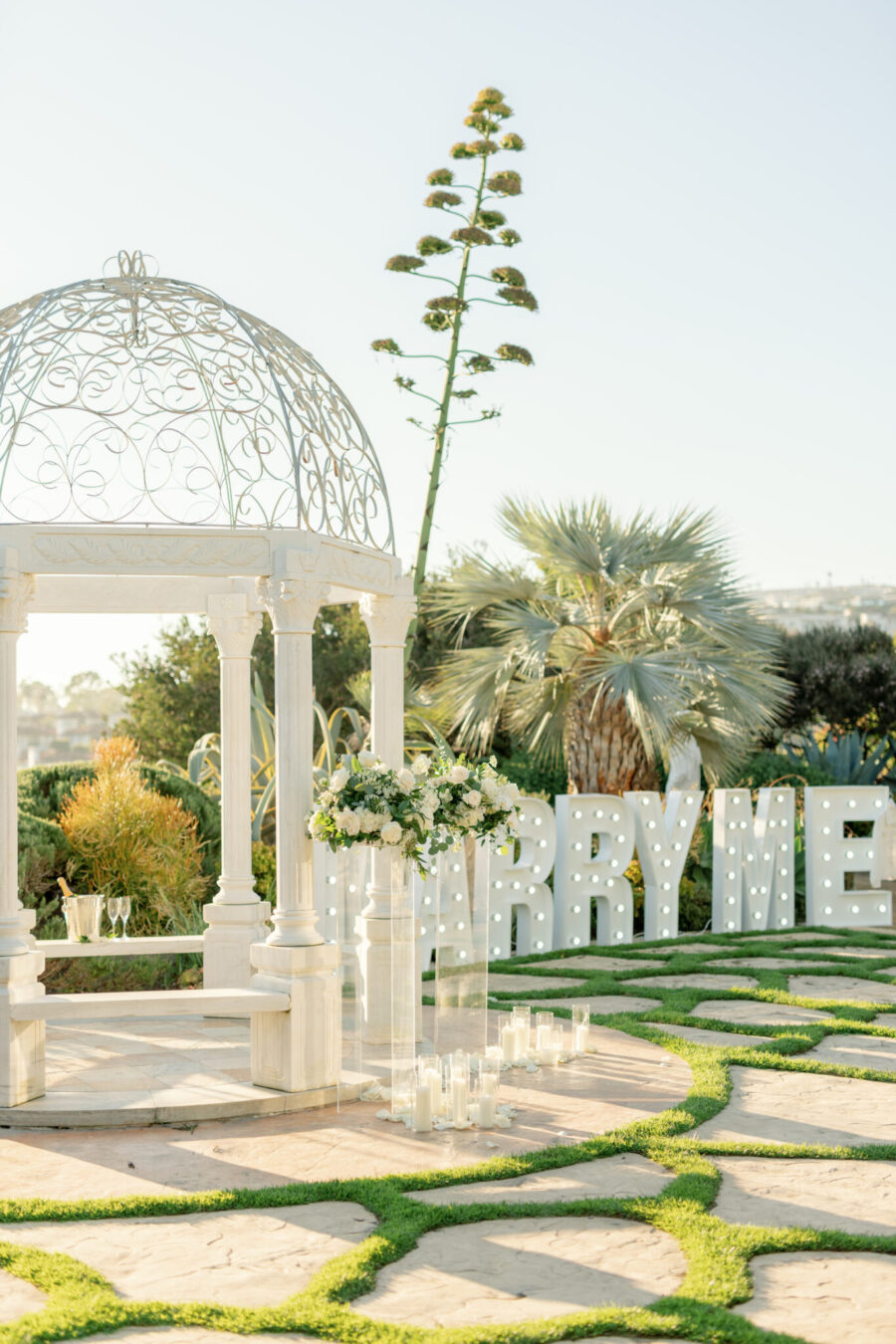 all white proposal california proposal luxury proposal planner