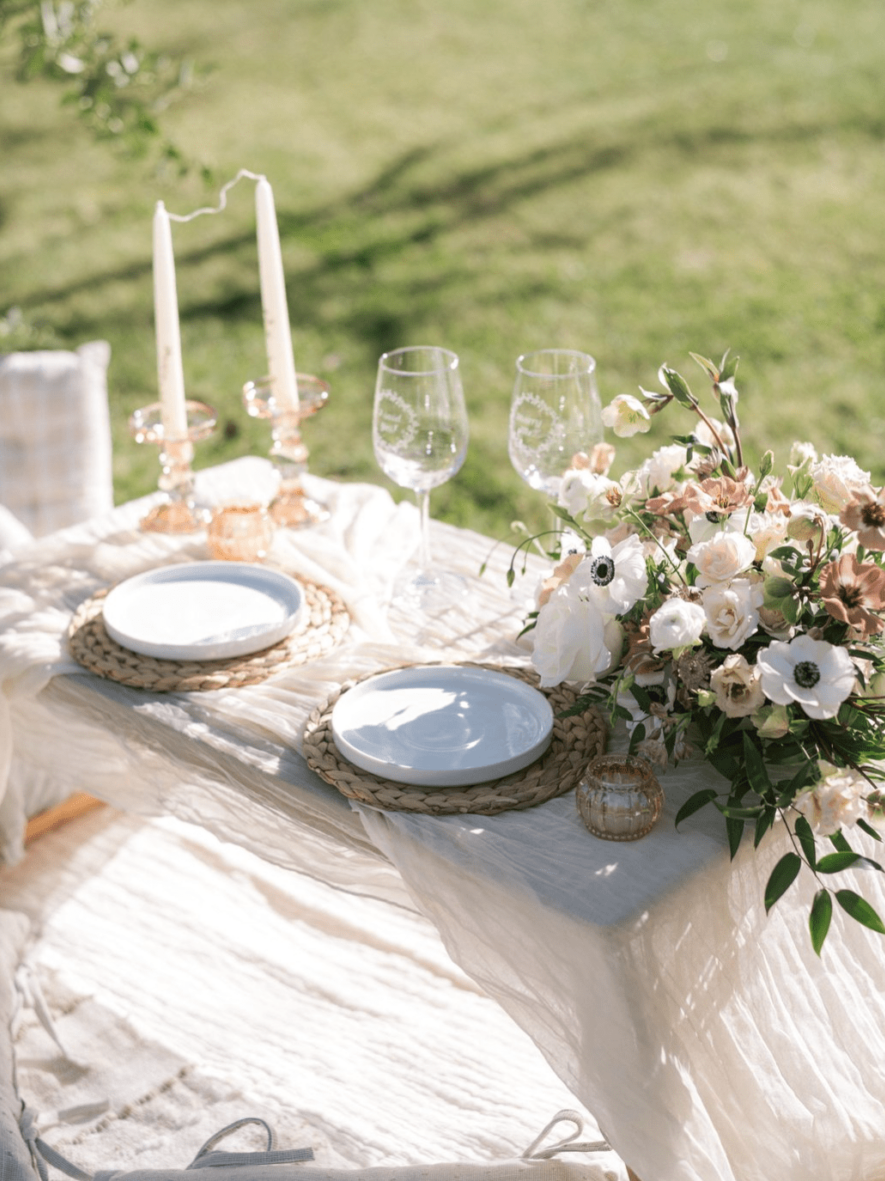 picnic details simple table setting neutral picnic picnic for two