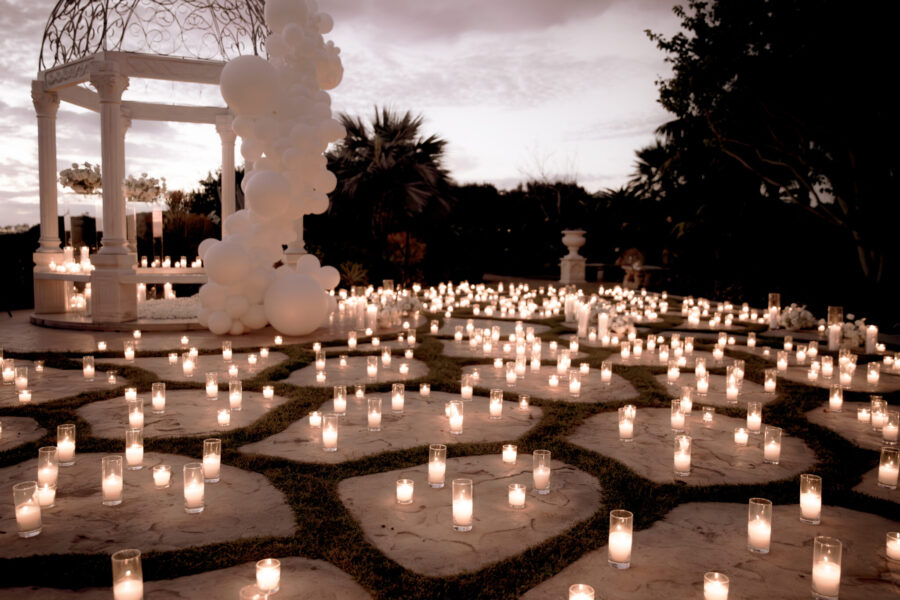 wedding candles proposal candles event lighting