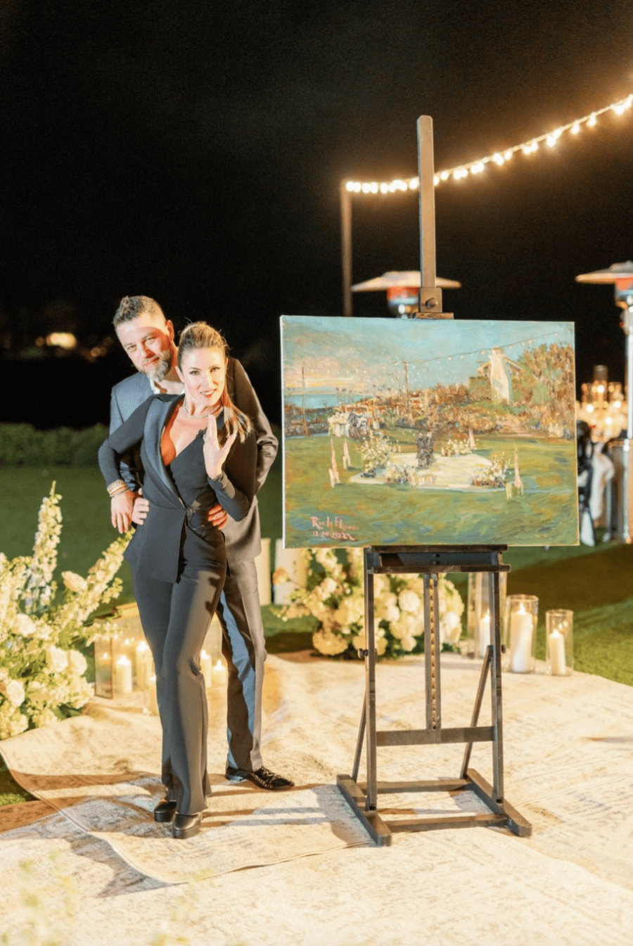 live wedding artist live photo artist luxury proposal proposal planner proposal keepsake wedding keepsake