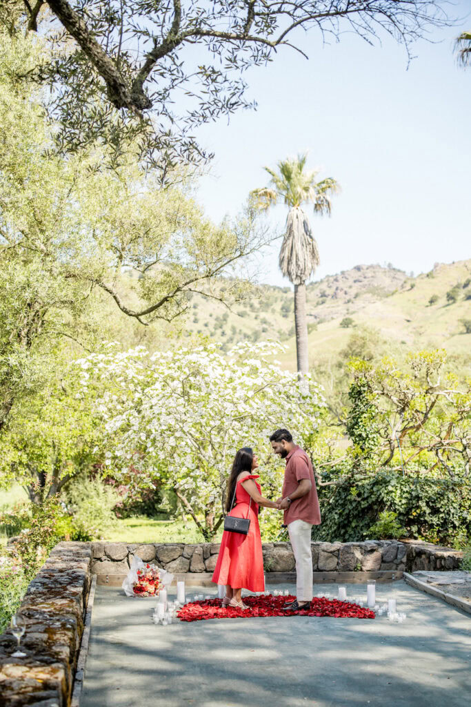 Napa Valley proposal at a Winery with The Yes Girls
