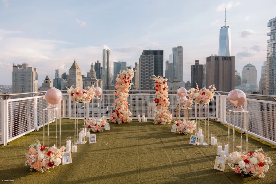 New York Rooftop Proposal Set Up