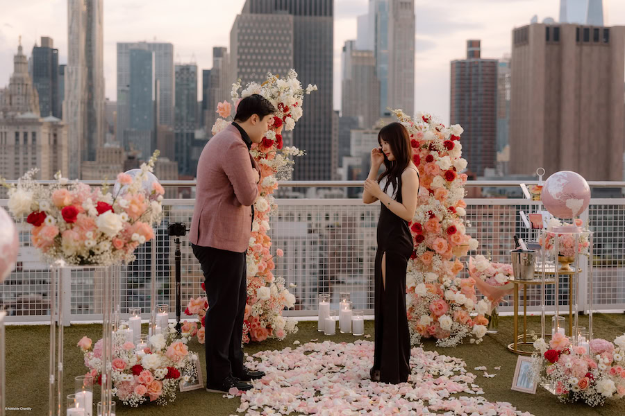 private new york rooftop proposal