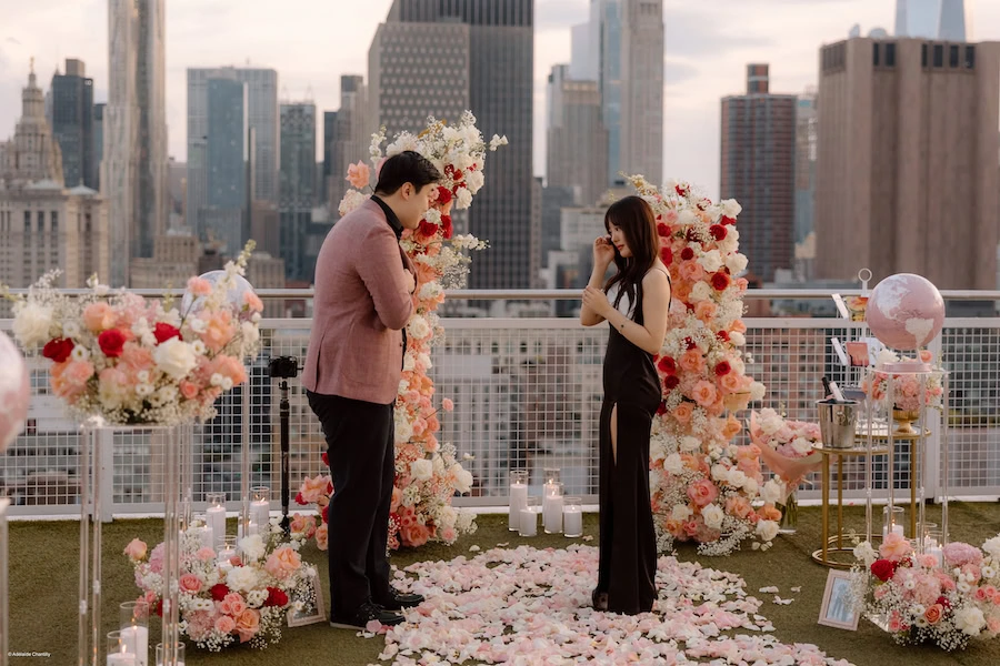 private new york rooftop proposal 